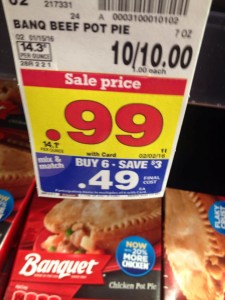 Banquet pot pie coupons