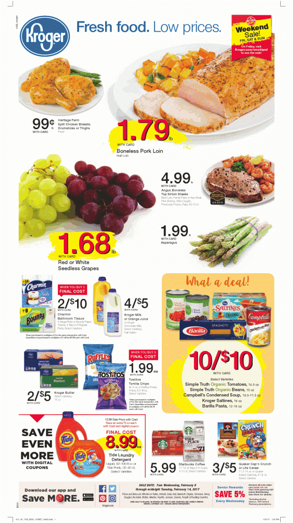kroger ad scan week of 02 08 kroger couponing kroger sale flyer