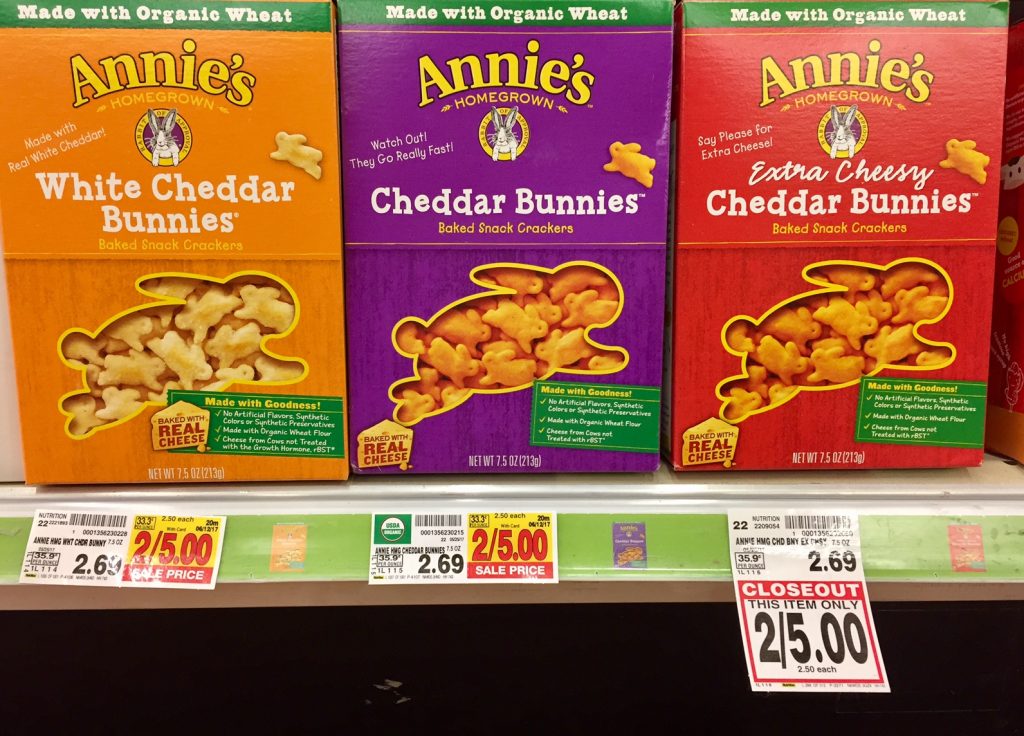 Annie's Snack Crackers just 1.50 Kroger Couponing