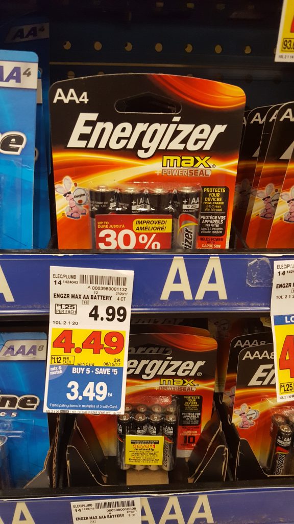 Energizer Batteries just 2.99 Kroger Couponing