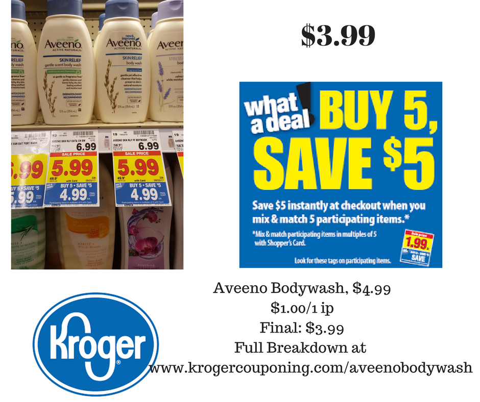 Aveeno Body Wash just $3.99 - Kroger Couponing