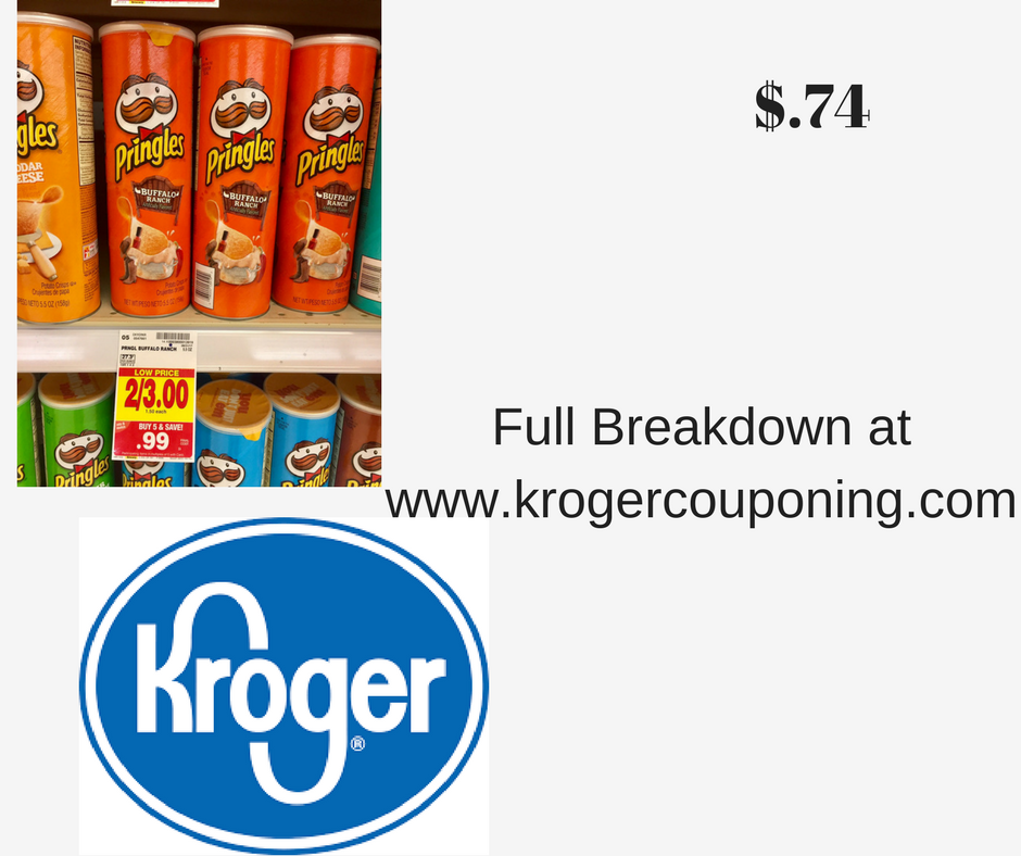 Pringles just $.74 - Kroger Couponing