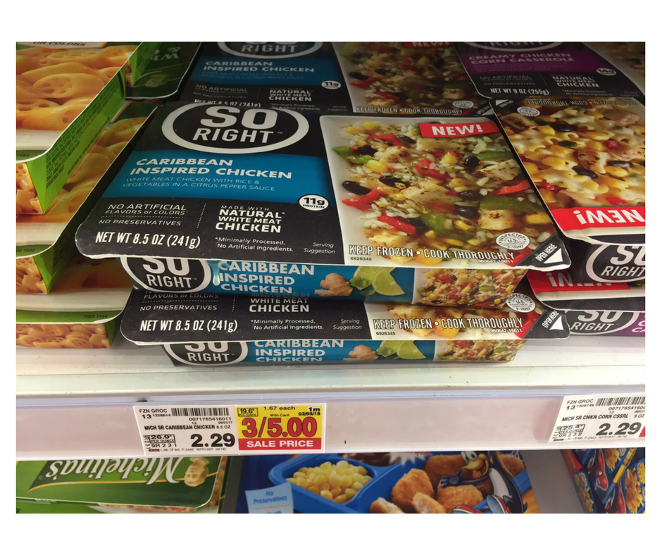 So Right Frozen Entree as low as $1.17 - Kroger Couponing