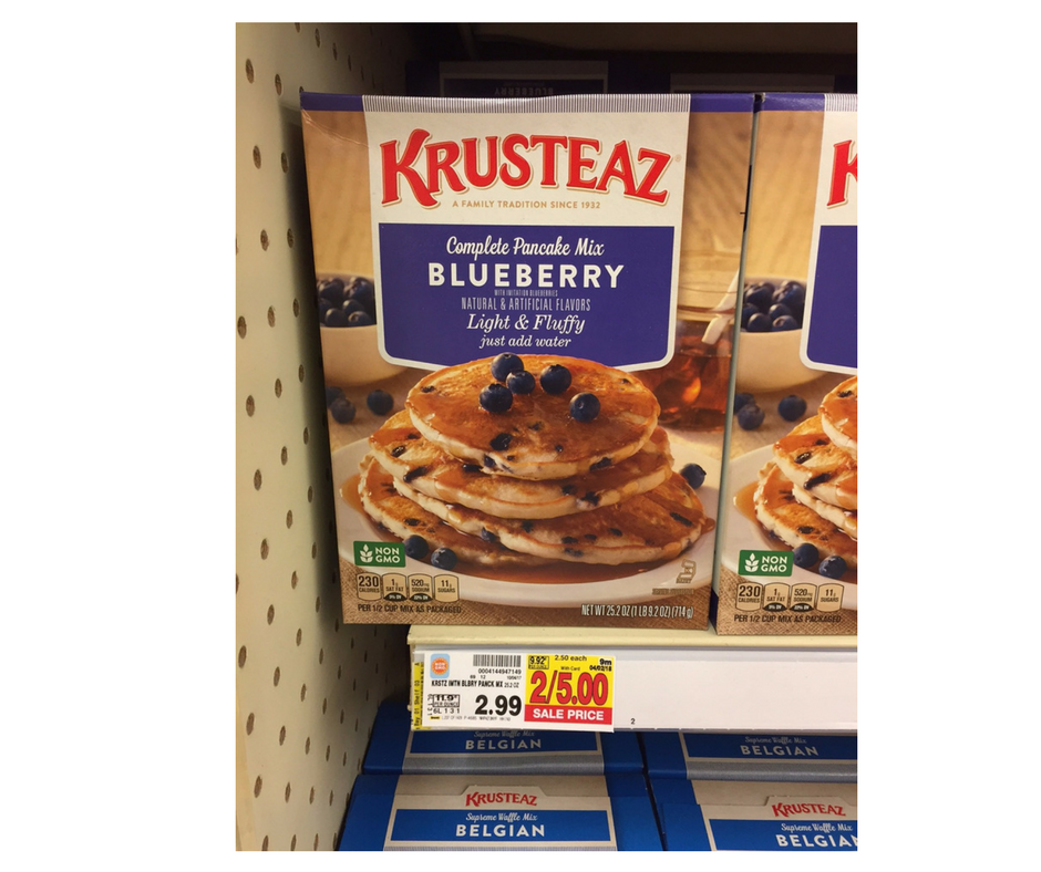 Krusteaz Pancakes as low as 2.00 Kroger Couponing