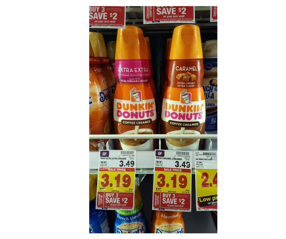 Dunkin Donuts Creamer as low as 1.78 Kroger Couponing