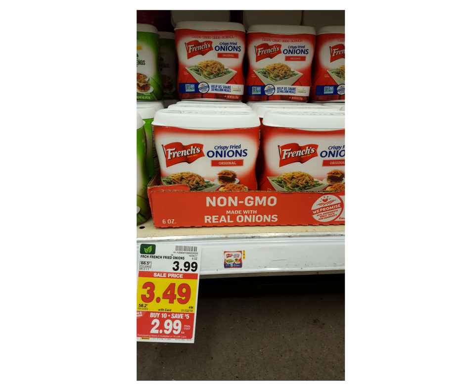 French's Fried Onions as low as 2.49 Kroger Couponing