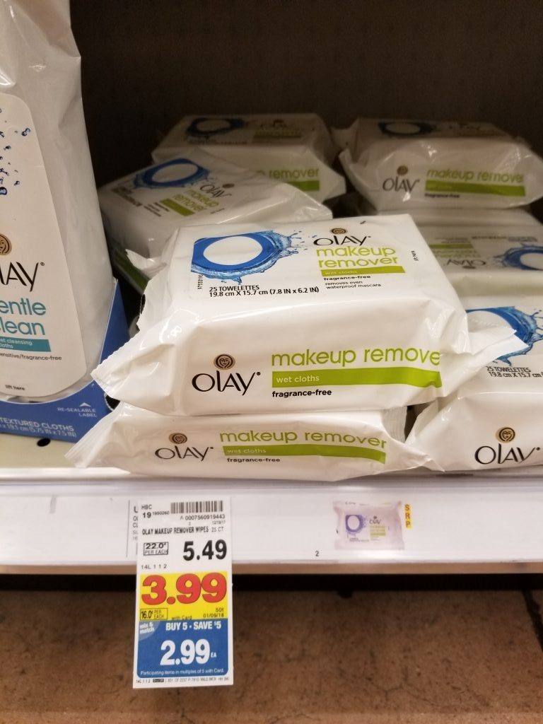 Olay Makeup Remover Wipes just 1.99 Kroger Couponing