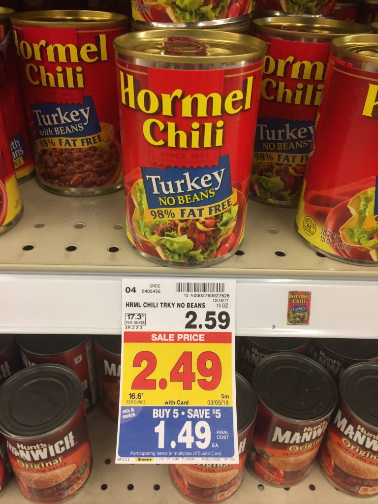 Hormel Chili as low as $1.22 - Kroger Couponing