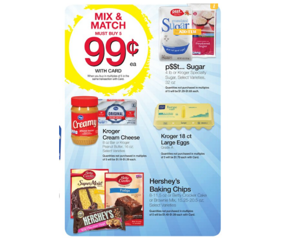 Mix and Match .99 Sale Kroger Couponing