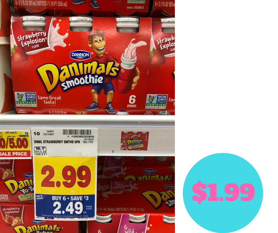 Dannon Danimals just $1.99 - Kroger Couponing