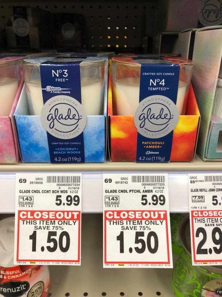 Whoa!!! Glade Candles 75 off??? Kroger Couponing