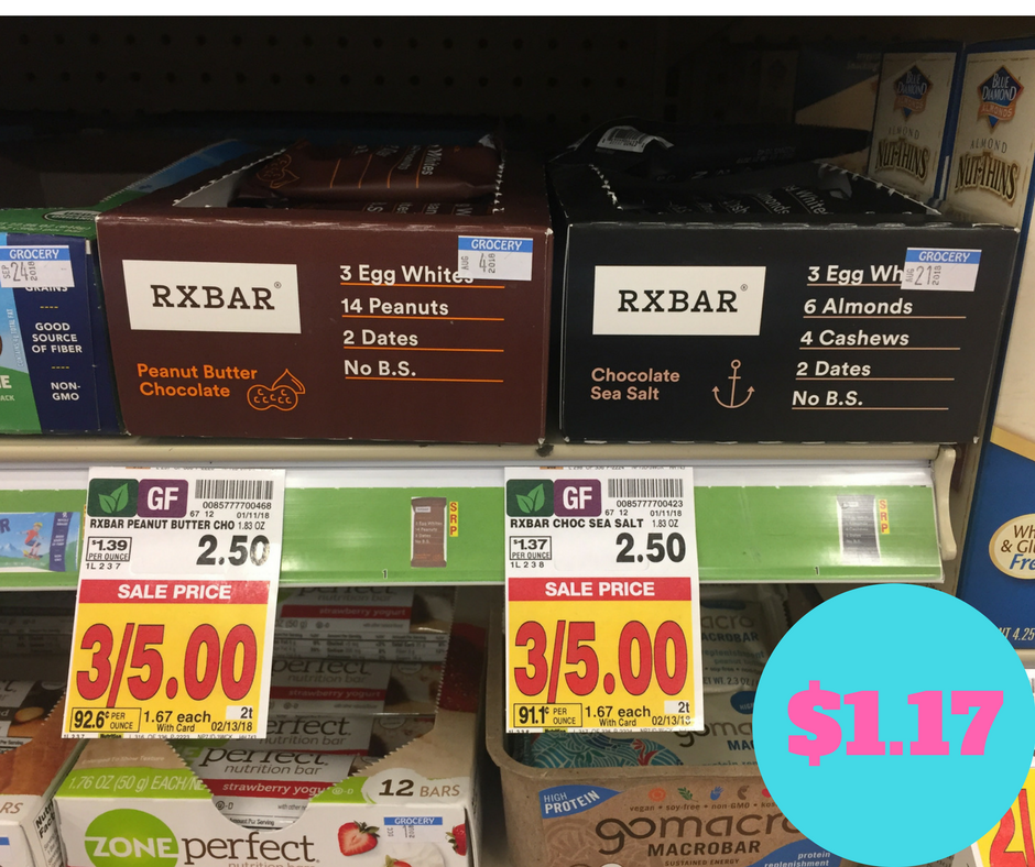 Rx Bar just 1.17 Kroger Couponing
