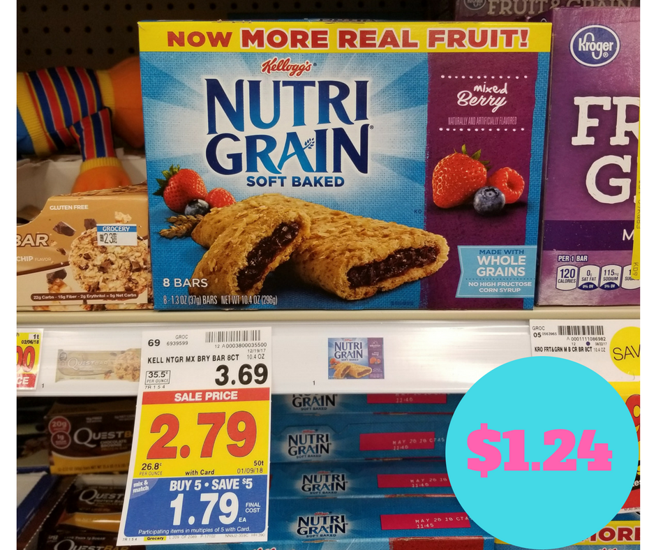 Nutri Grain Bars just $1.24 - Kroger Couponing