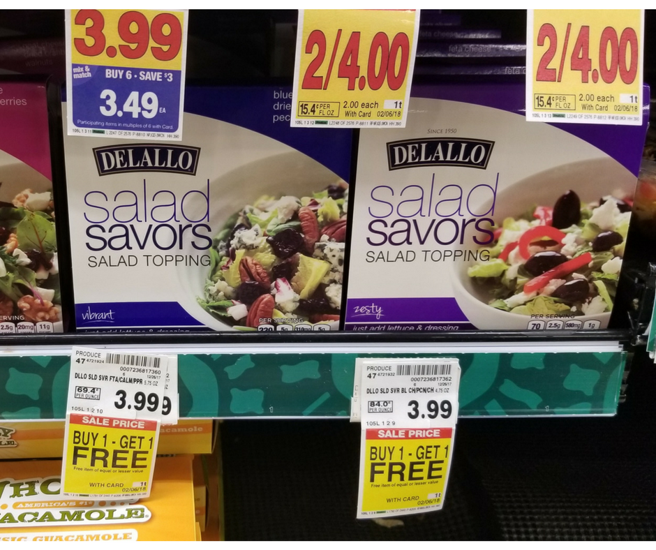 DeLallo Salad Toppers just $.49 - Kroger Couponing