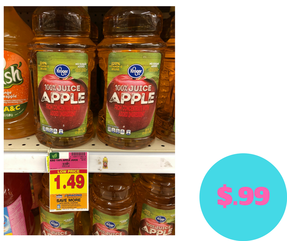 Kroger Apple Juice just .99 Kroger Couponing