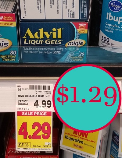 Coupon advil liqui gels