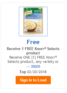 FREE KNORR SELECTS! - Kroger Couponing