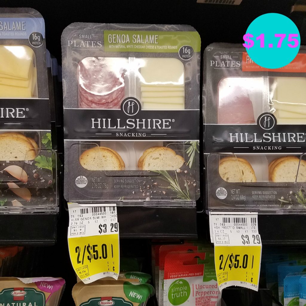 Hillshire Snacking Small Plate just 1.75 Kroger Couponing