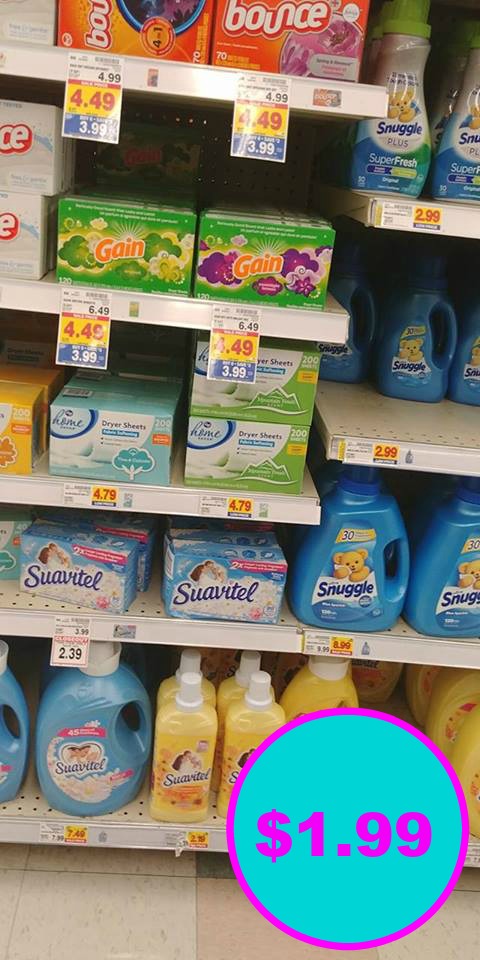 Gain Dryer Sheets just $1.99 - Kroger Couponing