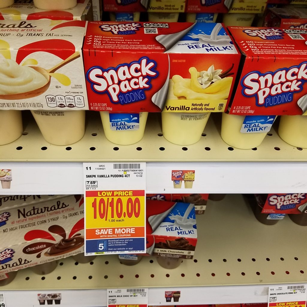Hunt's Snack Pack just $.80 - Kroger Couponing