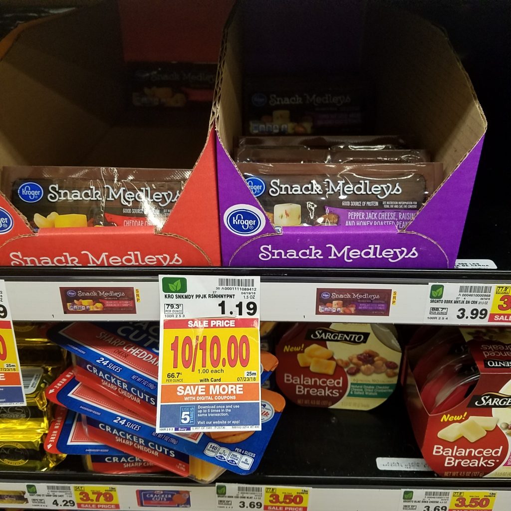 Kroger Snack Medley's just .84 Kroger Couponing