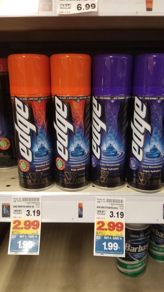 Edge or Skintimate Shave Gel just $.99 - Kroger Couponing