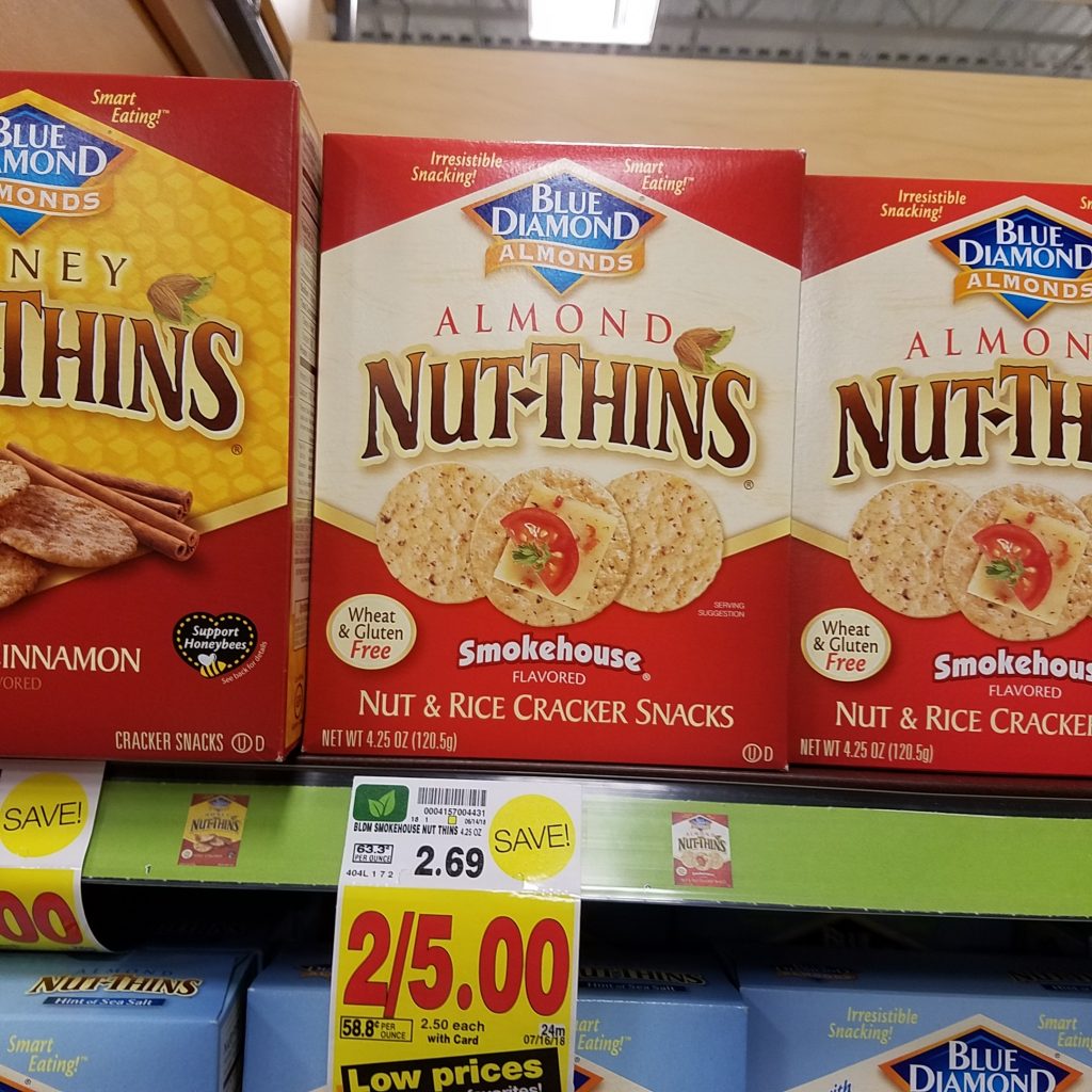 Blue Diamond Nut Thins just 1.50 Kroger Couponing