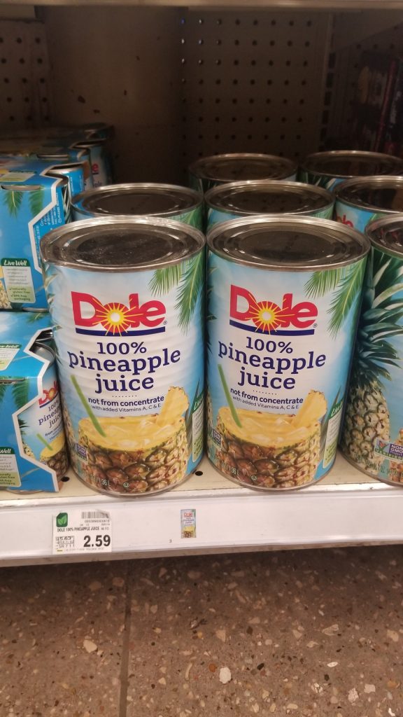 Dole Pineapple Juice just 1.64 Kroger Couponing