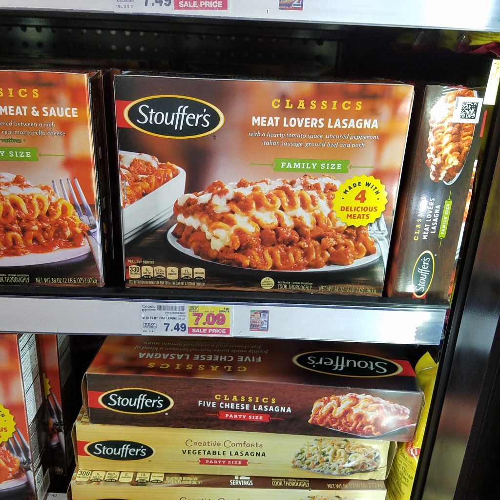 Stouffer's Family Size just $6.09 - Kroger Couponing
