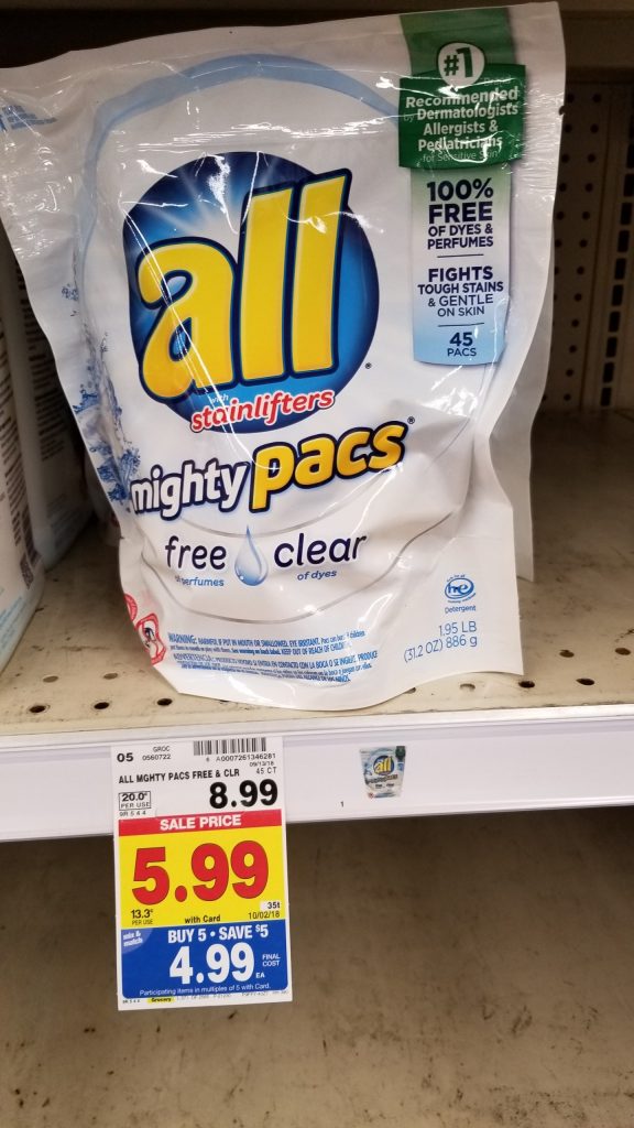 All Laundry Detergent just 3.99 Kroger Couponing