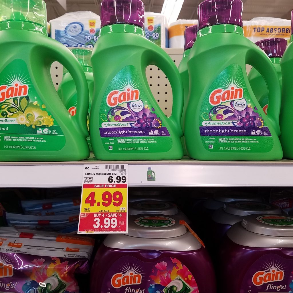 Gain Laundry Detergent just 1.99 Kroger Couponing