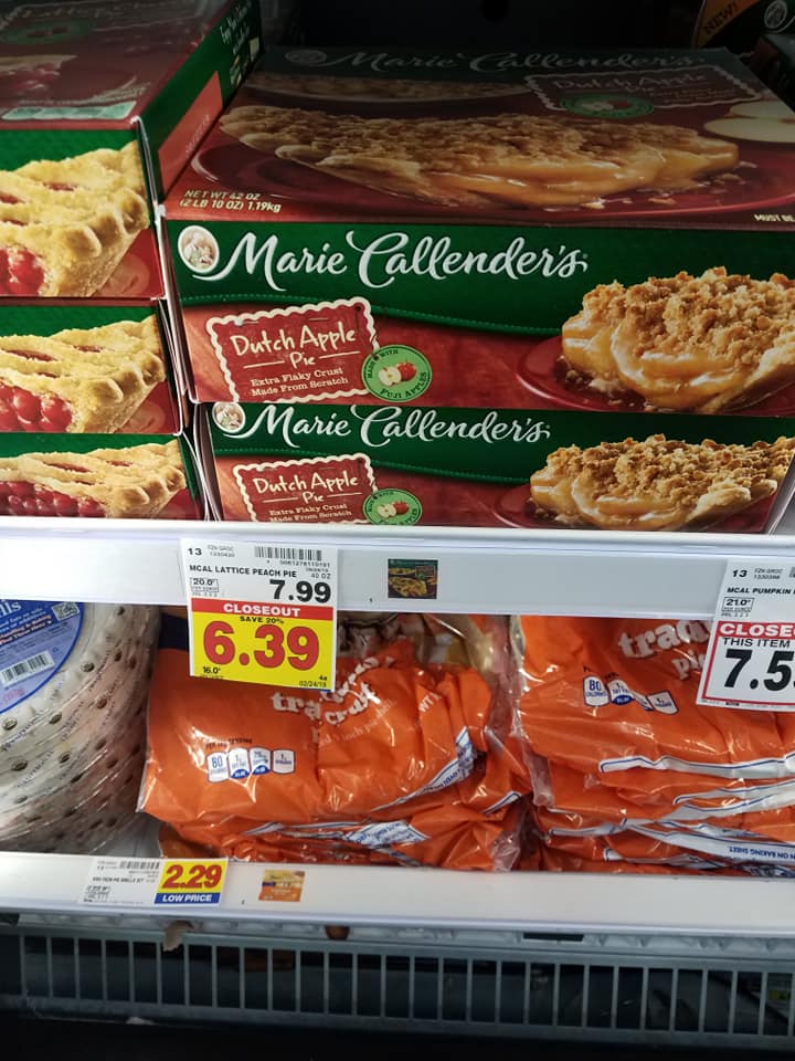 Marie Callender's Pie just 3.89 Kroger Couponing