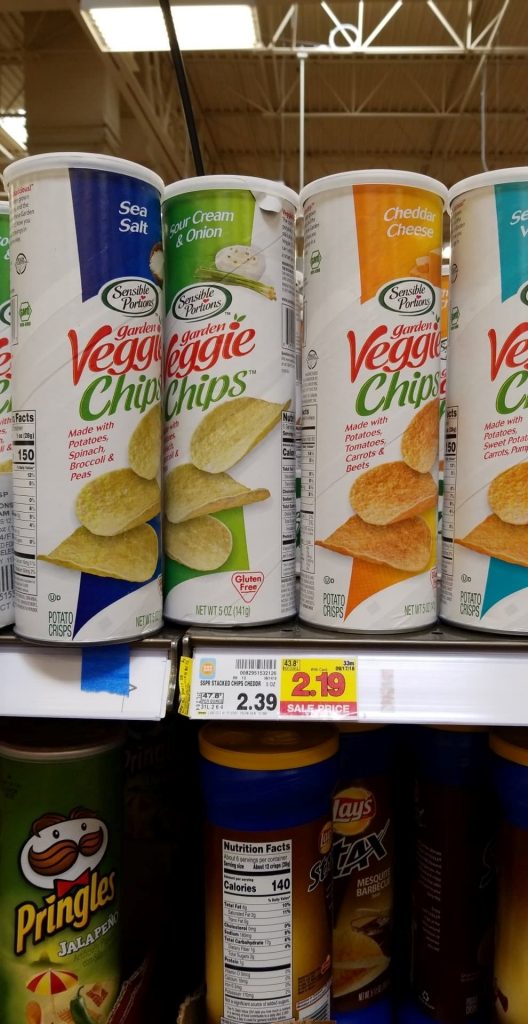 Senisble Portions Veggie Chips just 1.64 Kroger Couponing