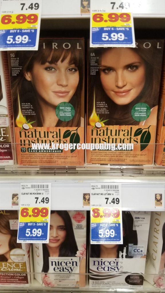 Clairol Natural Instincts Hair Color Just 99 Kroger Couponing
