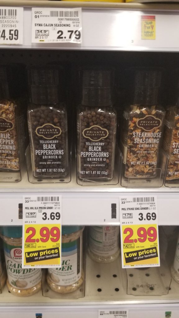 Private Selection Grinders just 1.99 Kroger Couponing
