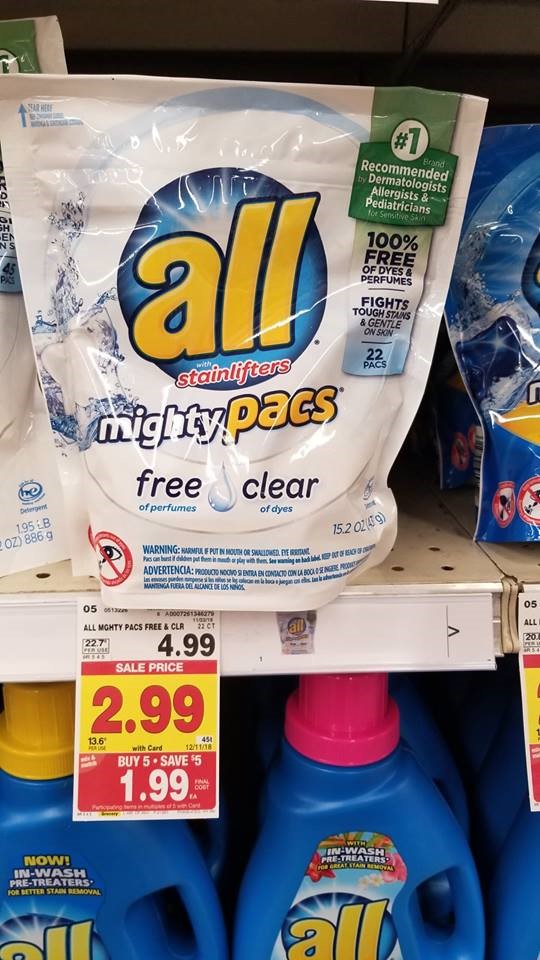 All Laundry Detergent just .99 Kroger Couponing