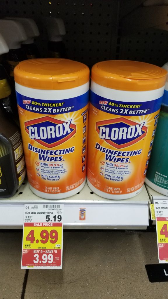 Clorox Wipes just 3.49 Kroger Couponing