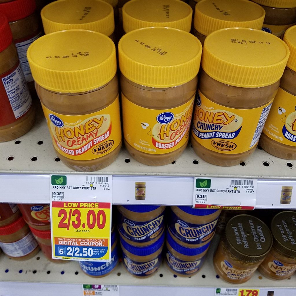 Kroger Peanut Butter just 1.25 Kroger Couponing