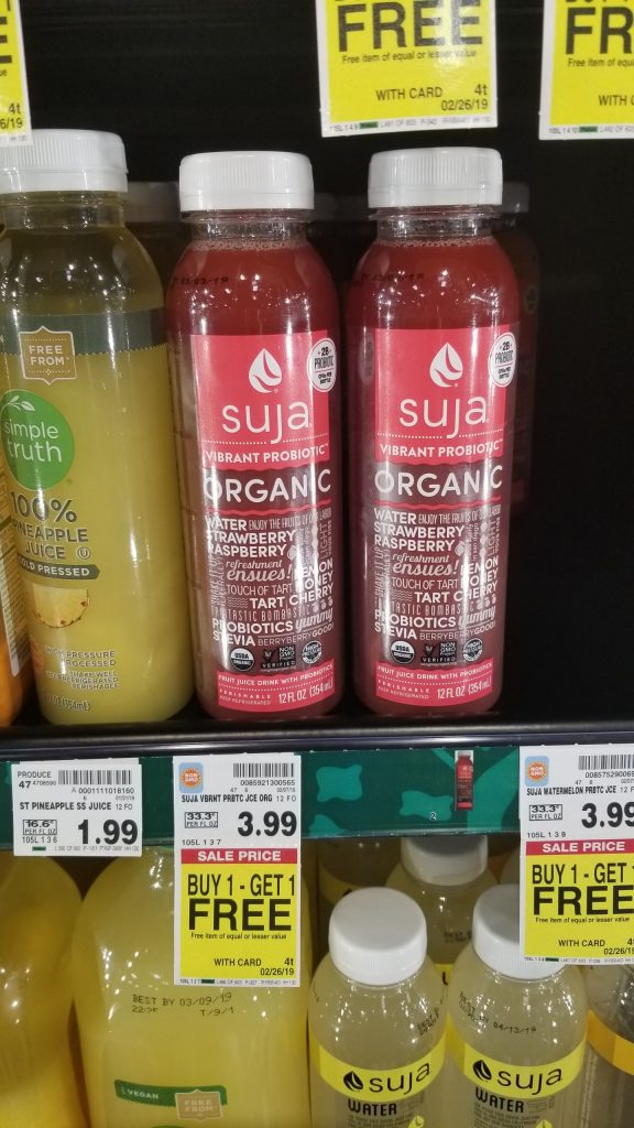 Suja Juice just $.50 - Kroger Couponing
